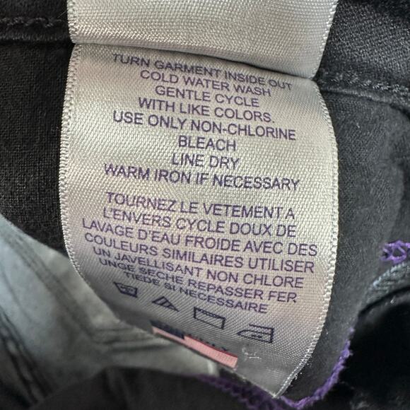 NYDJ Jeans Womens Size 8 Black Legging Straight Leg Mid Rise Slimming Stretch - Picture 5 of 9